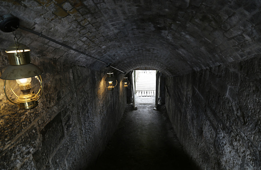 Tunnel in Halifax Citadel National Historic Site, Nova Scotia, Canada