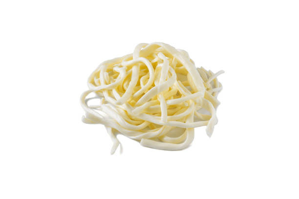 istock Soft cheese Chechil isolated on a white bacground 1224386798