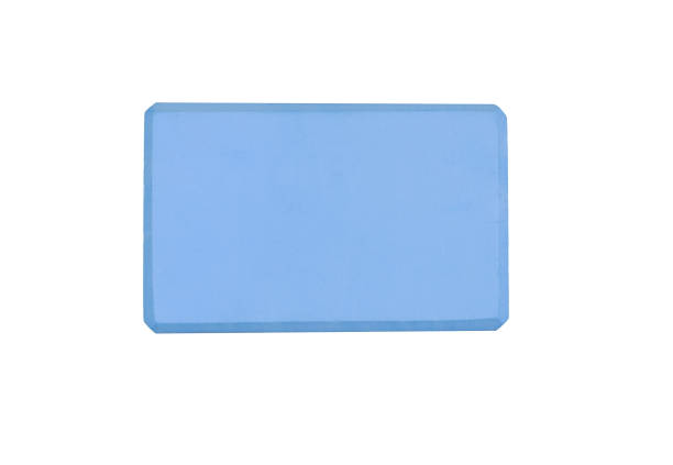 istock Yoga block, brick isolated on a white background. 1224386812