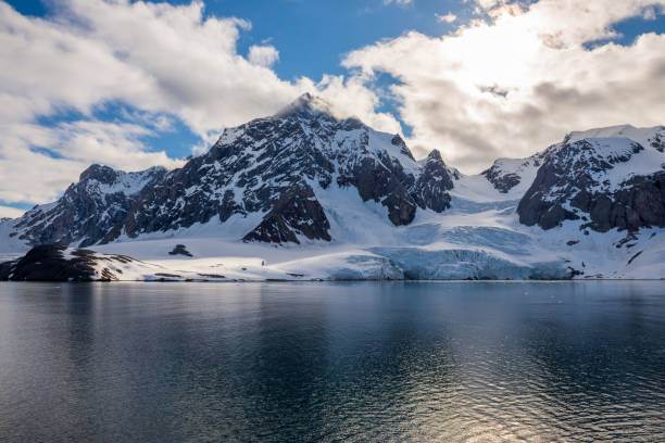 istock Arctic landscape with beautiful lighting in Svalbard 1224388747