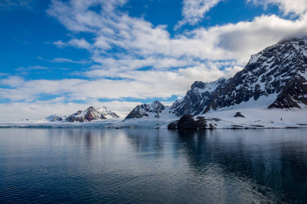 istock Arctic landscape with beautiful lighting in Svalbard 1224388768