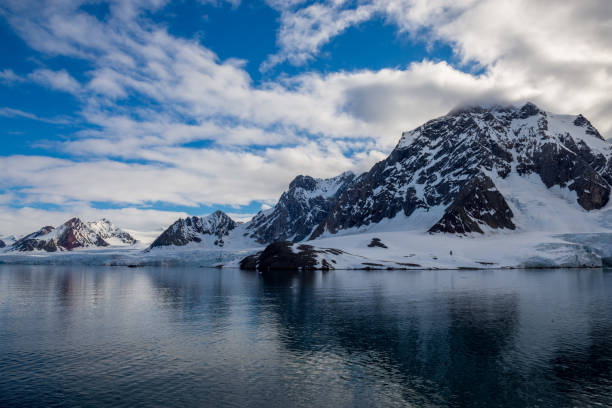 istock Arctic landscape with beautiful lighting in Svalbard 1224389086