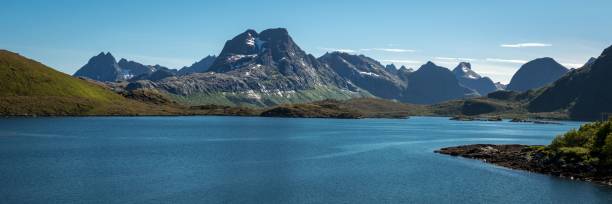 istock View on the Norwegian coastline from the sea 1224389908
