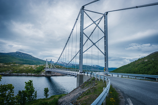bridge on the Senja island, Norway