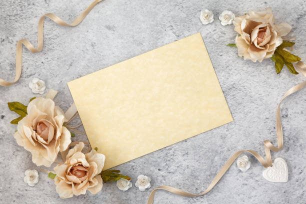 istock Blank greeting cards for wedding day. 1224393004