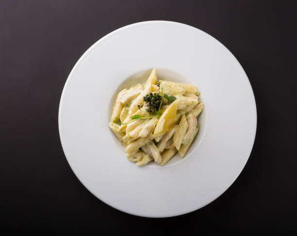 istock Creamy italian penne pasta 1224395036