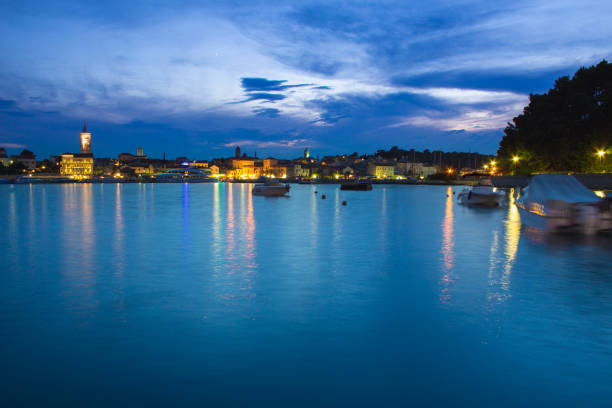 istock Rab town in Croatia at night 1224396861