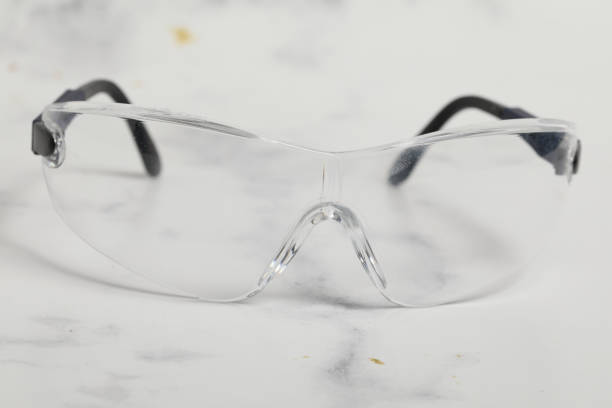 istock safety isolated white goggles in studio for industry man mask 1224399887