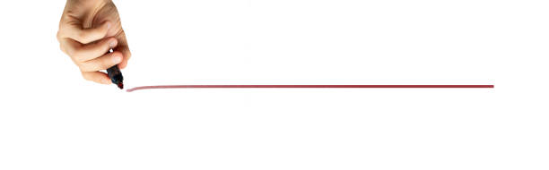 istock black marker in hand drawing straight  line 1224400773