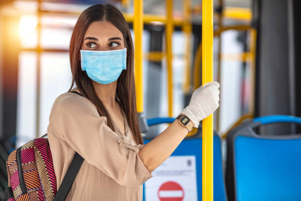 istock Virus protection in public transportation 1224402525
