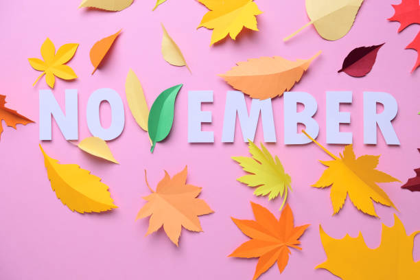 istock Leaves of paper fall red, orange, yellow leaf fall. Autumn concept 1224404482