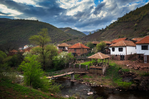 istock Old rustic idyllic houses in a village Topli 1224405936