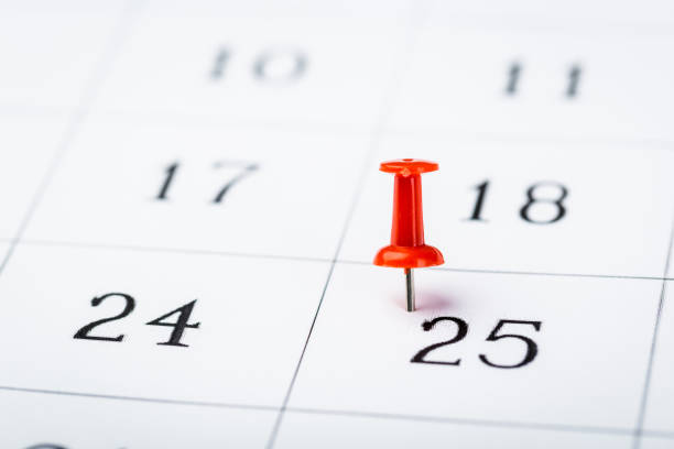 istock 2020 calendar page marked with an important date in red pin. timeline, time, concept, idea, management, background 1224412182