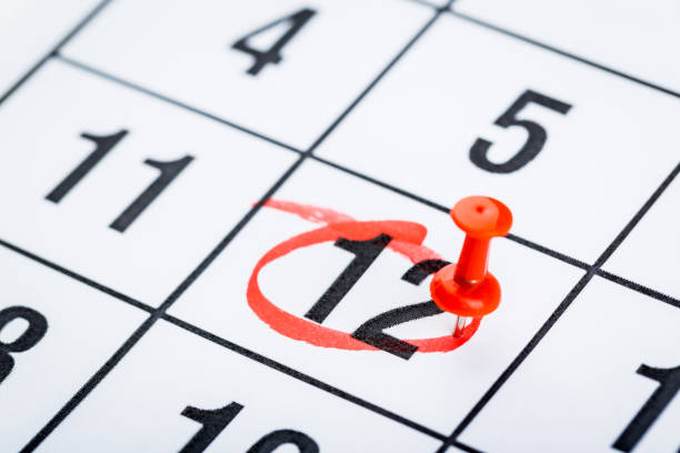 istock 2020 calendar page marked with an important date in red pin. timeline, time, concept, idea, management, background 1224412320