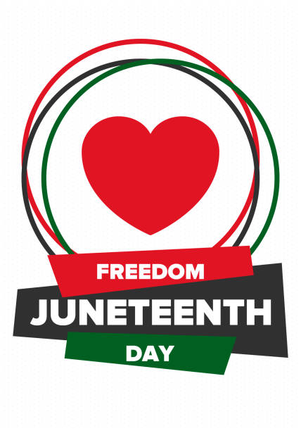 Juneteenth Independence Day. Freedom or Emancipation day. Annual american holiday, celebrated in June 19. African-American history and heritage. Poster, greeting card, banner and background. Vector Juneteenth Independence Day. Freedom or Emancipation day. Annual american holiday, celebrated in June 19. African-American history and heritage. Poster, greeting card, banner and background. Vector flat country stock illustrations