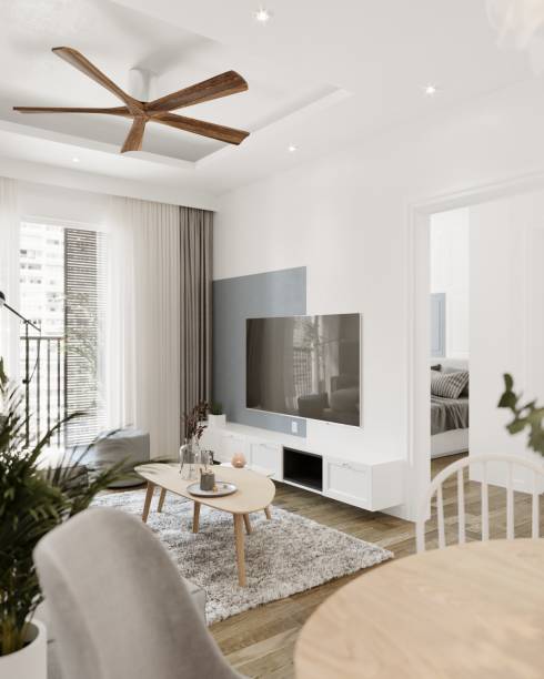 istock 3D Render of Living room 1224417048