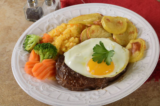 istock Portuguese Steak and Egg - Bife a Portuguesa 1224417116