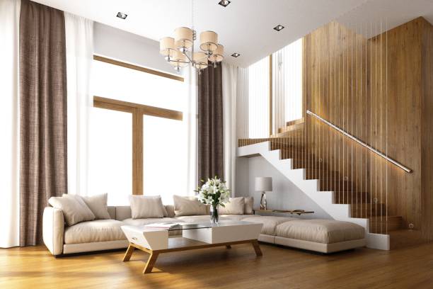 istock 3D Render of Living room 1224417215