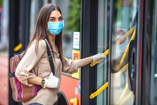 istock Virus protection in public transportation. 1224423279