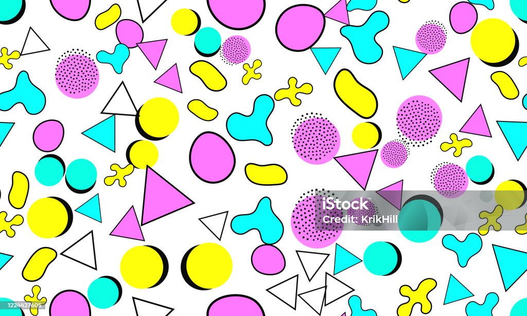 Fun Patterns Computer Background Seamless Pattern Fun Background Vector Stock Illustration - Download ...
