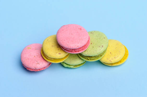 istock Sweet and colourful french macaroons or macaron 1224427651