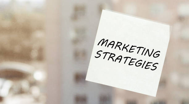 istock Paper with text marketing strategies for text with background 1224429648