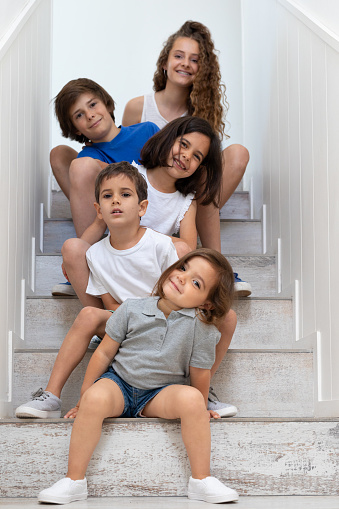 Latinamerican family from 2 to 15 years-old lifestyle photos