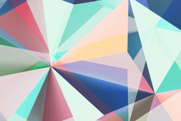 istock Abstract geometric background with colorful polygons 1224434288