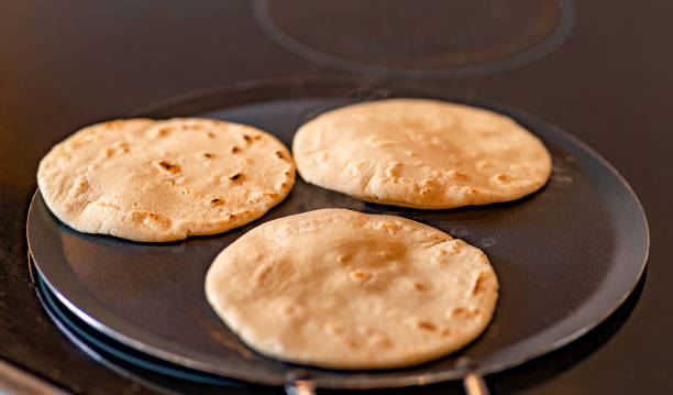 istock close up of corn tortillasmade in stove 1224435518