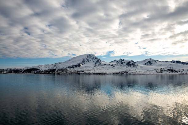 istock Arctic landscape with beautiful lighting in Svalbard 1224435691