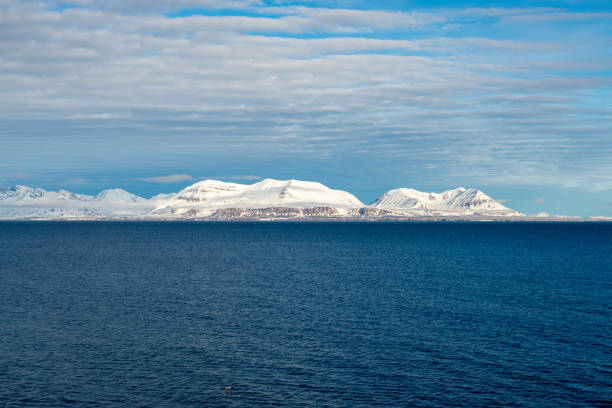 istock Arctic landscape with beautiful lighting in Svalbard 1224435933