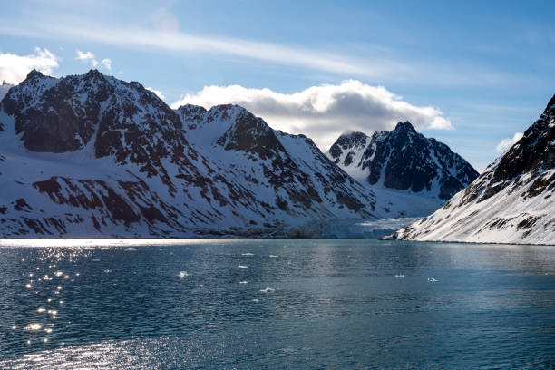 istock Arctic landscape with beautiful lighting in Svalbard 1224435950
