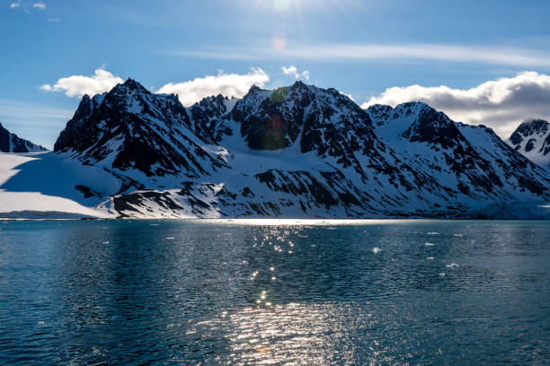 istock Arctic landscape with beautiful lighting in Svalbard 1224437058