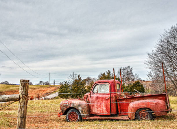 istock Abandoned Pickup Along Country Road 1224437536