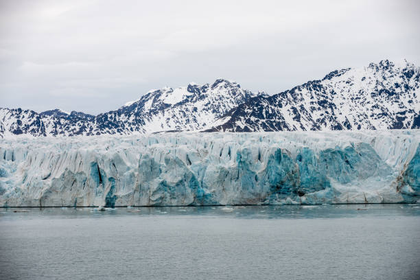 istock Glacier on Svalbard, Arctic - view from expedition vessel 1224437748