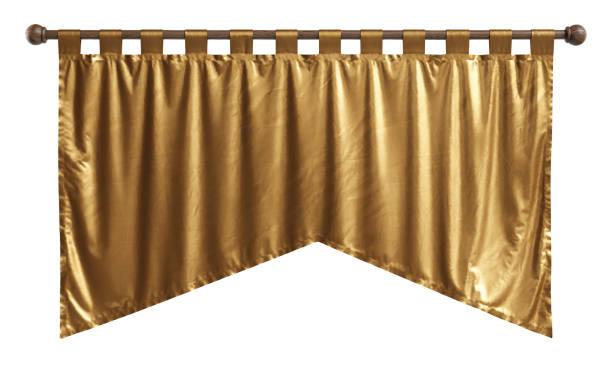 istock Golden medieval banner isolated on a white background. Clipping path included. 1224439070