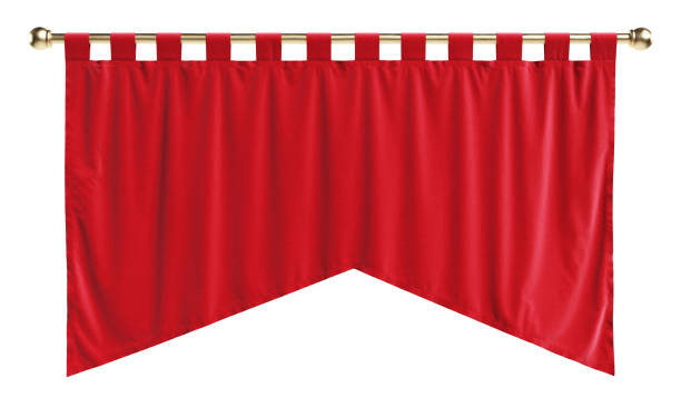 istock Medieval knightly banner isolated on a white background. 1224439229