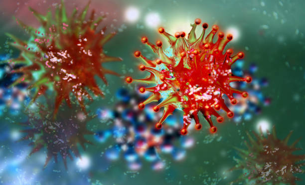 istock Coronavirus abstract background. Virology and panspermia concept. 1224439352