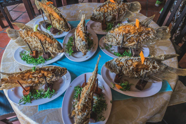 istock Fried fish. Traditional Vietnamese food 1224441235