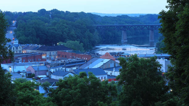 istock Paris, Ontario, Canada at twilight 1224443804