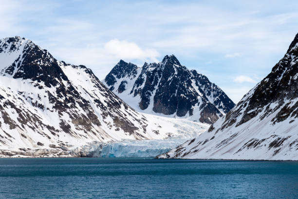 istock Arctic landscape with beautiful lighting in Svalbard 1224447691