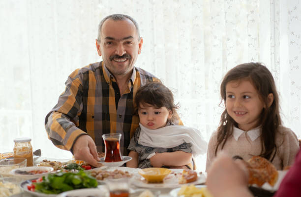 istock Turkish family eating breakfast at home 1224452622
