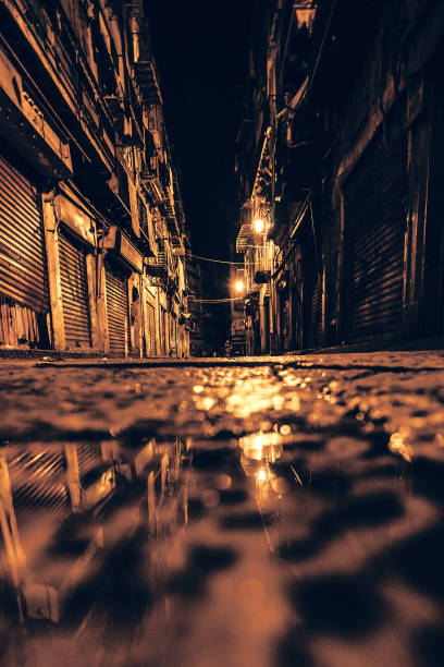 istock Dark alley reflection - Palermo, Sicily 1224468543