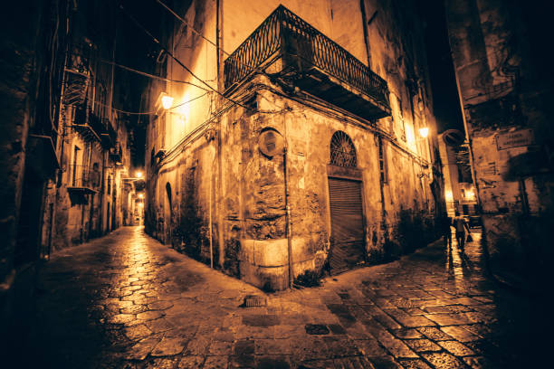 istock Old town by night - Palermo, Sicily 1224468545