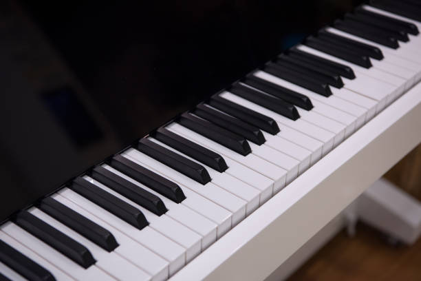 istock Side view of piano keys 1224471578
