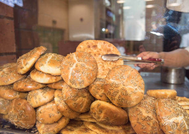 istock Special hard and thick pan cakes made by Xinjiang people 1224471639