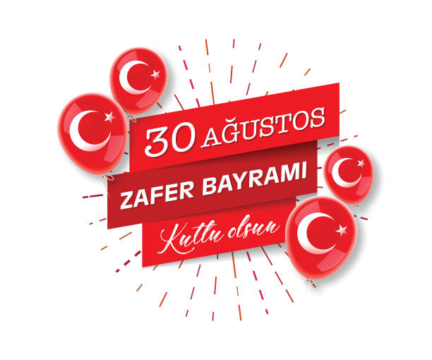 ilustrações, clipart, desenhos animados e ícones de 30 de agosto, dia da vitória turquia - mustafa kemal ataturk