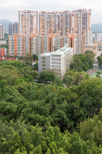 istock Yuen Long district in Hong Kong city 1224483338