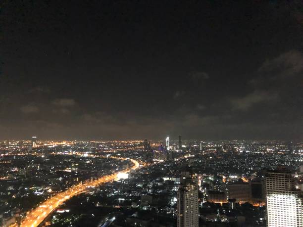 istock Night view of Bangkok, Thailand 1224486401