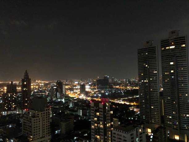 istock Night view of Bangkok, Thailand 1224486445